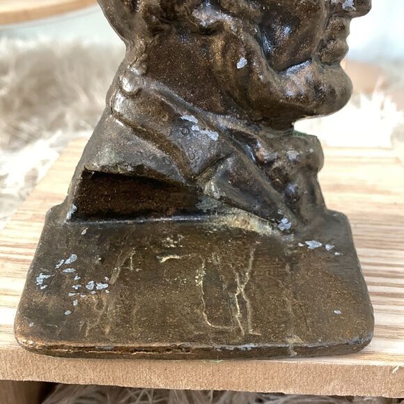 Vintage Abraham Lincoln Metal Bookend - Picture 8 of 13